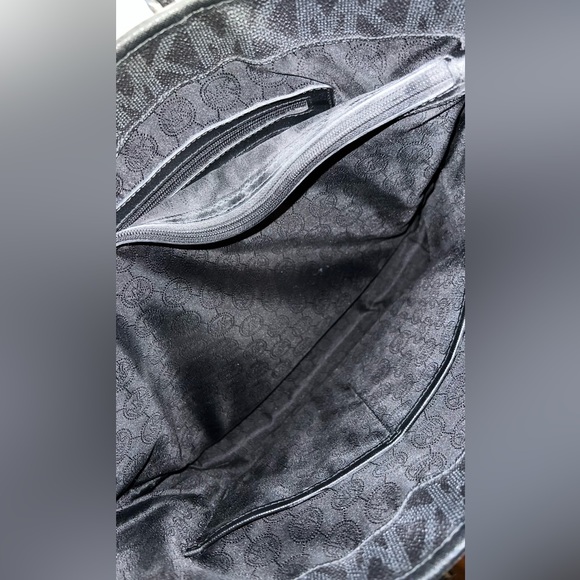 Black Leather Tote Bag MK - Picture 5 of 15